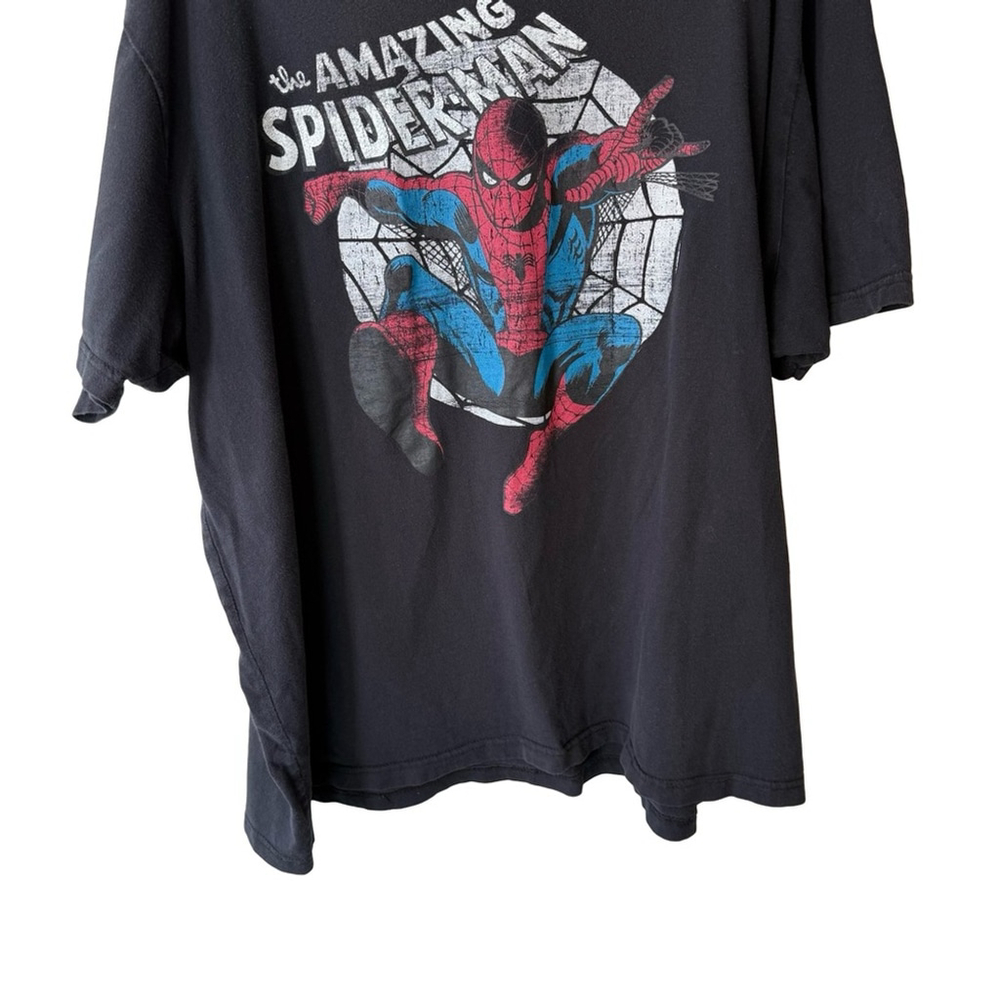 Marvel Comics Spider-Man Black Graphic Tee Size 2XL Streetwear Casual Everyday - Picture 7 of 9